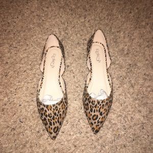 Leopard print D’orsay flats